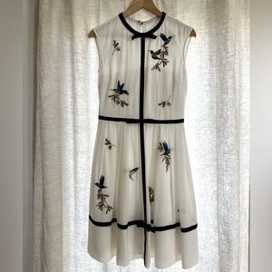 Ted Baker Embroidered Hummingbird Dress